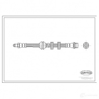 Тормозной шланг CORTECO 19026487 3358960264879 Ford Focus 1 Универсал 1.8 TDCi 100 л.с. 2002 – 2004 PX 8F4