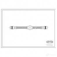 Тормозной шланг CORTECO X8 99Z Renault Scenic (JA, FA) 1 Минивэн 1.9 dCi Rx4 102 л.с. 2000 – 2003 19026861 3358960268617