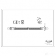 Тормозной шланг CORTECO 8R 3VK0 19032207 3358960090355 Toyota Carina (T190) 2 Хэтчбек 2.0 i (ST191) 126 л.с. 1993 – 1997