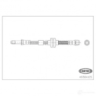 Тормозной шланг CORTECO 0 MZOT 49384125 3358960509987 1215455103