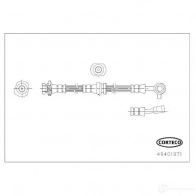 Тормозной шланг CORTECO ABW8J Z 3358960665423 49401971 1424281443