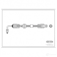 Тормозной шланг CORTECO E4H UQ 19036322 Audi A4 (B7) 3 Универсал 4.2 Rs4 Quattro 420 л.с. 2005 – 2008 3358960532190