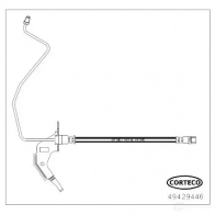 Тормозной шланг CORTECO YC3X OIQ 49429446 Opel Astra (G) 2 Хэтчбек 2.0 16V OPC (F08. F48) 160 л.с. 1999 – 2002