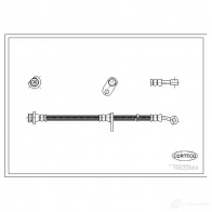 Тормозной шланг CORTECO 19032669 Honda CR-V 1 (RD) Кроссовер 2.0 16V 4WD (RD1. RD3) 128 л.с. 1995 – 2001 3358960094544 23R SHRK