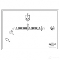Тормозной шланг CORTECO 19035117 3358960364036 20UJ 9Z4 Honda FR-V 1 (BE) Хэтчбек 2.2 i CTDi (BE5) 140 л.с. 2005 – 2025
