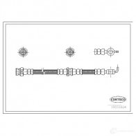 Тормозной шланг CORTECO Mitsubishi Carisma 1 (DA) 1995 – 2004 19033024 3358960097996 W RL1F