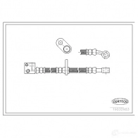 Тормозной шланг CORTECO 19032983 3358960097545 Honda Fit 2 (GD, GE) Хэтчбек 1.2 i-DSI (GD5, GE2) 78 л.с. 2002 – 2007 SDA7 E6