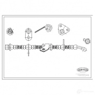 Тормозной шланг CORTECO CWQ 0QB 3358960090898 19032246 1383387