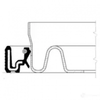 Сальник коленвала CORTECO RWDRFT Simmerring 12014859B 82014859 1380895