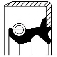 Сальник дифференциала CORTECO 01026300B 1377742 82026300 B1SL2SF0F Simmerring