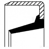 Сальник дифференциала CORTECO B1OFSFSL2 Simmerring 1377857 82027950 01027950B