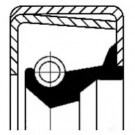 Сальник дифференциала CORTECO 82020675 B2 Simmerring 1377707 01020675B