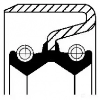 Сальник коробки передач МКПП CORTECO B1DUOSF Simmerring 82012282 1423386430 12012282B
