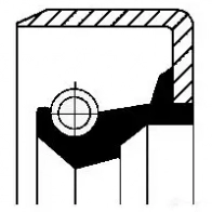 Сальник коробки передач МКПП CORTECO 1377355 82002376 B1 Simmerring 01002376B