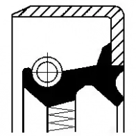 Сальник ступицы CORTECO B1SL2,5SFDRWX6 Simmerring 1380774 12014351B 82014351
