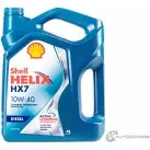 Моторное масло Shell Helix HX7 Diesel 10W-40, полусинтетическое, 4л SHELL 550046373 9QQ 5Z 1436733495