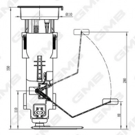 Топливный насос GMB ZBAL4 O GFPS-018A Bmw X5 (E53) 1 Внедорожник 4.6 is 347 л.с. 2002 – 2003