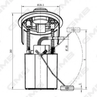 Топливный насос GMB 4 5UL30 Mercedes C-Class (W204) 3 Седан 3.0 C 300 (2054) 231 л.с. 2009 – 2014 GFPS-030A