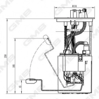 Топливный насос GMB Hyundai Santa Fe (CM) 2 Кроссовер 2.4 4x4 174 л.с. 2010 – 2012 GFPS-090A 1 L3AK