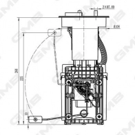 Топливный насос GMB Skoda Superb (3U) 1 2001 – 2008 GFPS-127A L 048Q