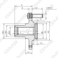 Ступица колеса GMB 1440311974 K ZCX4 GH10310
