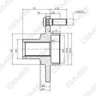 Ступица колеса GMB GH10320 S GD1JF Mazda 323 (BJ) 6 Седан 1.8 Protege 125 л.с. 1998 – 2004