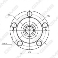 Ступица колеса GMB 4 0QWNT GH10340 1440311977 - Изображение 2