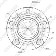 Ступица колеса GMB GH35020M ZN J01 1440312103 - Изображение 2