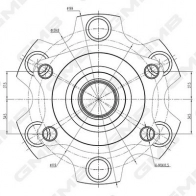 Ступица колеса GMB 7L D5D GH35140 1440312115 - Изображение 2