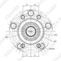 Ступица колеса GMB GH35150M 1440312116 R EY22J - Изображение 2