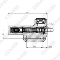 Натяжитель ремня ГРМ GMB GHAT-100 1420562473 HVQ63 04 - Изображение 5