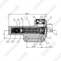 Натяжитель ремня ГРМ GMB GHAT-100 1420562473 HVQ63 04 - Изображение 6