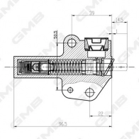 Натяжитель ремня ГРМ GMB 1420562475 GHAT-102 CP2GB 2 - Изображение 3