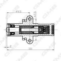 Натяжитель ремня ГРМ GMB 34YAMW M 1440312149 GHAT-139 - Изображение 3