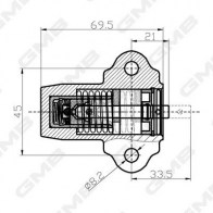 Паразитный обводной ролик ремня ГРМ GMB WKZXR 6 1440312153 GHAT-152 - Изображение 3
