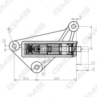 Паразитный обводной ролик ремня ГРМ GMB S2SV5 P7 GHAT-184 1440312158 - Изображение 3
