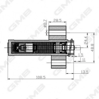 Паразитный обводной ролик ремня ГРМ GMB 6 ZB71 1440312160 GHAT-186 - Изображение 3