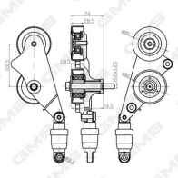 Паразитный обводной ролик ремня ГРМ GMB C 389C1V 1440312172 GHAT-198 - Изображение 3