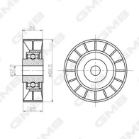 Паразитный обводной ролик ремня ГРМ GMB JI 4C97S GTC0620 1440312333 - Изображение 4
