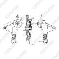 Натяжитель приводного ремня GMB GAT31740 U6Y 75A 1440313158 - Изображение 3