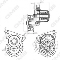 Натяжитель приводного ремня GMB CRUV XR8 1440313162 GAT31780 - Изображение 3
