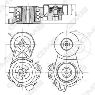 Натяжитель приводного ремня GMB BD VX1LC 1440313163 GAT31790 - Изображение 3