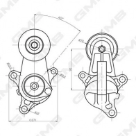 Натяжитель приводного ремня GMB GAT31870 6AY3S VR 1440313171 - Изображение 3