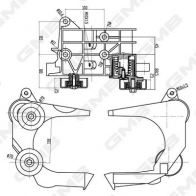 Натяжитель приводного ремня GMB DS7 OZZ GAT33010 1440313273