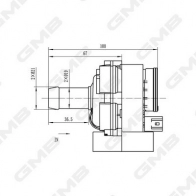 Дополнительный водяной насос GMB N48XJ H 1440313975 GEW-BL005 - Изображение 4