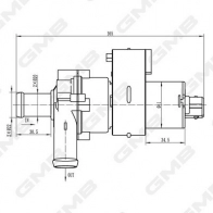 Дополнительный водяной насос GMB GEW-CR002 1440313993 Z4N PSA - Изображение 5