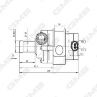 Дополнительный водяной насос GMB 1440314065 FQB YF2M GEW-VW001 - Изображение 5