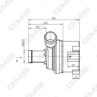 Дополнительный водяной насос GMB GEW-VW003 SDV2X 8B 1440314067 - Изображение 4