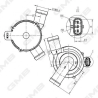 Дополнительный водяной насос GMB GEW-VW020 1440314084 DZZA 0P - Изображение 6