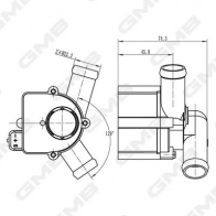 Дополнительный водяной насос GMB 1440314086 T ZCHEF GEW-VW022 - Изображение 5